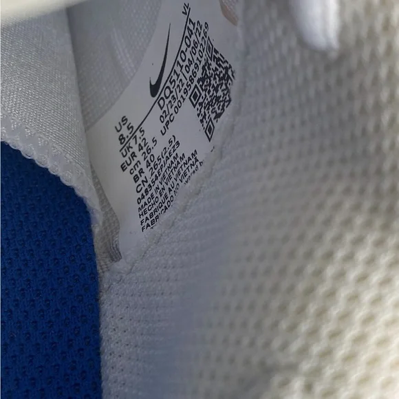 Nike Vapor Edge Speed 360 Football Cleats Royal/White/Black Men - SZ 8.5 - Picture 3 of 4